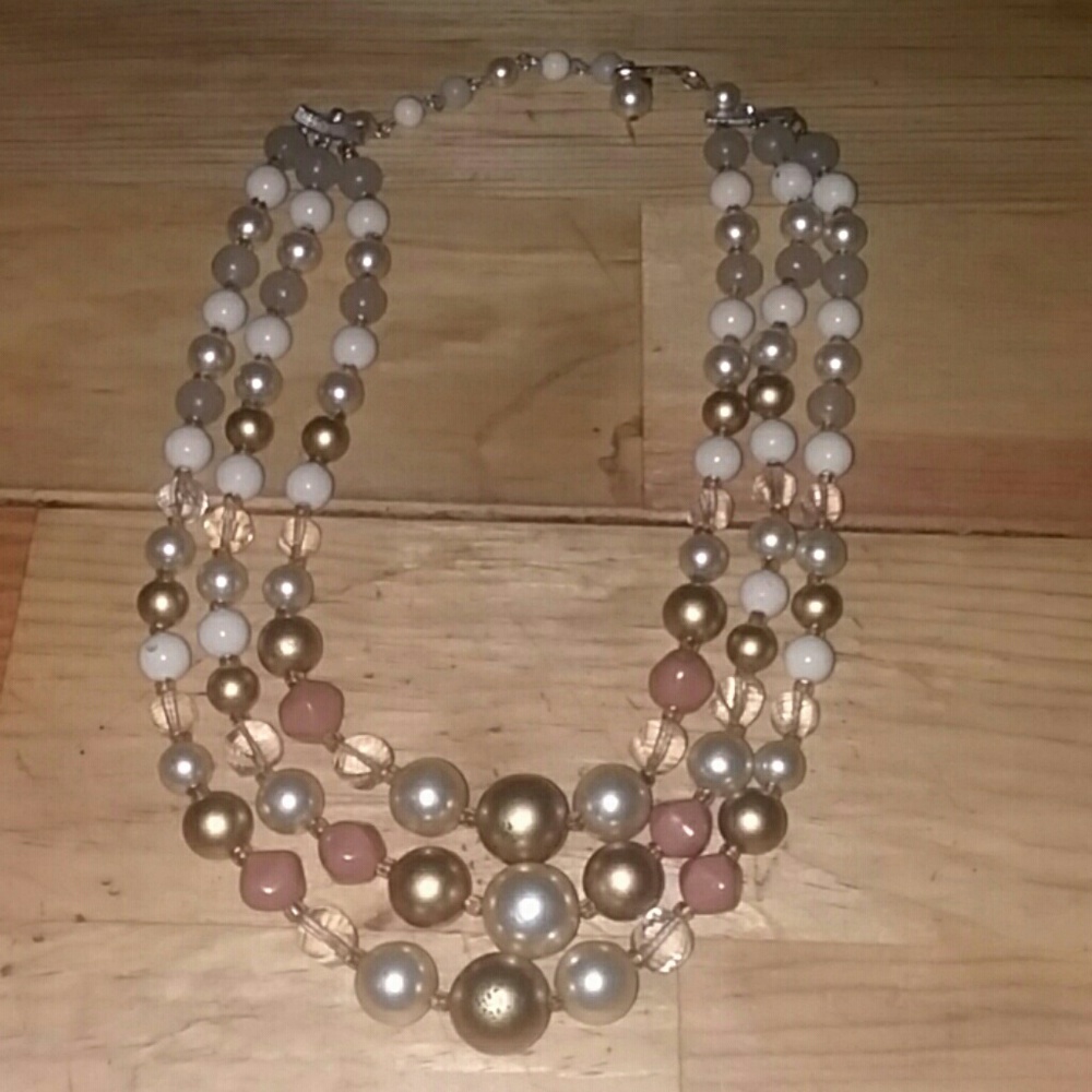 Vintage 3 strand necklace